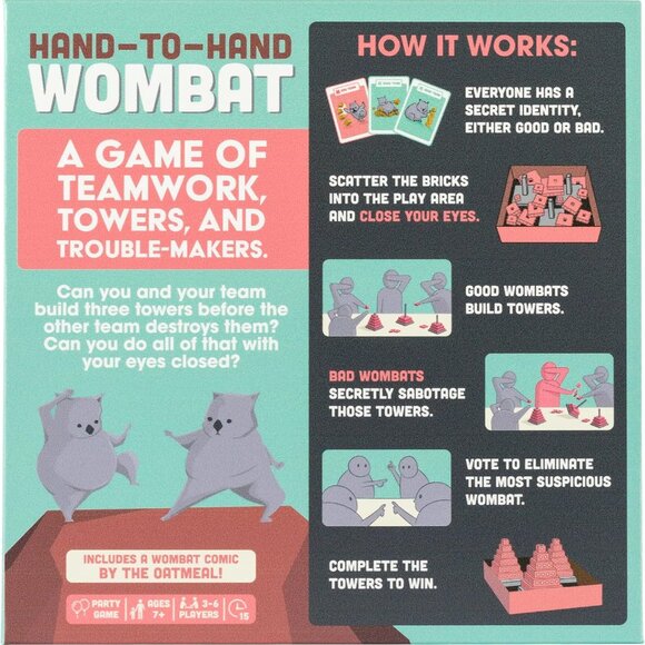 3/$77❤️new sealed HAND-TO-HAND WOMBAT game Exploding Kittens party fun teamwork - Picture 5 of 16